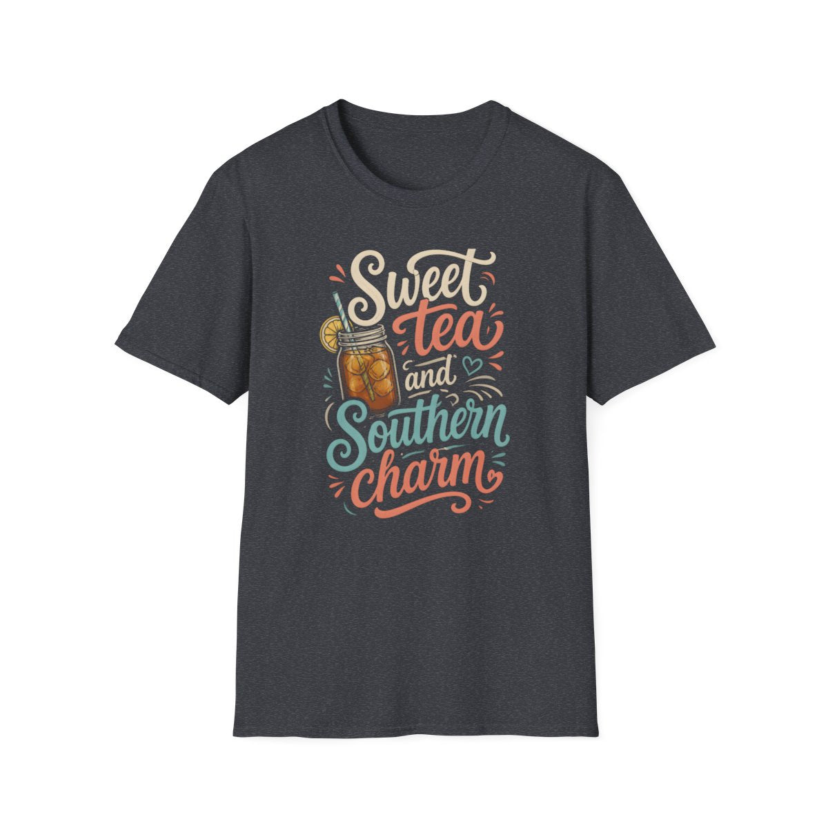 dark heather grey front mockup