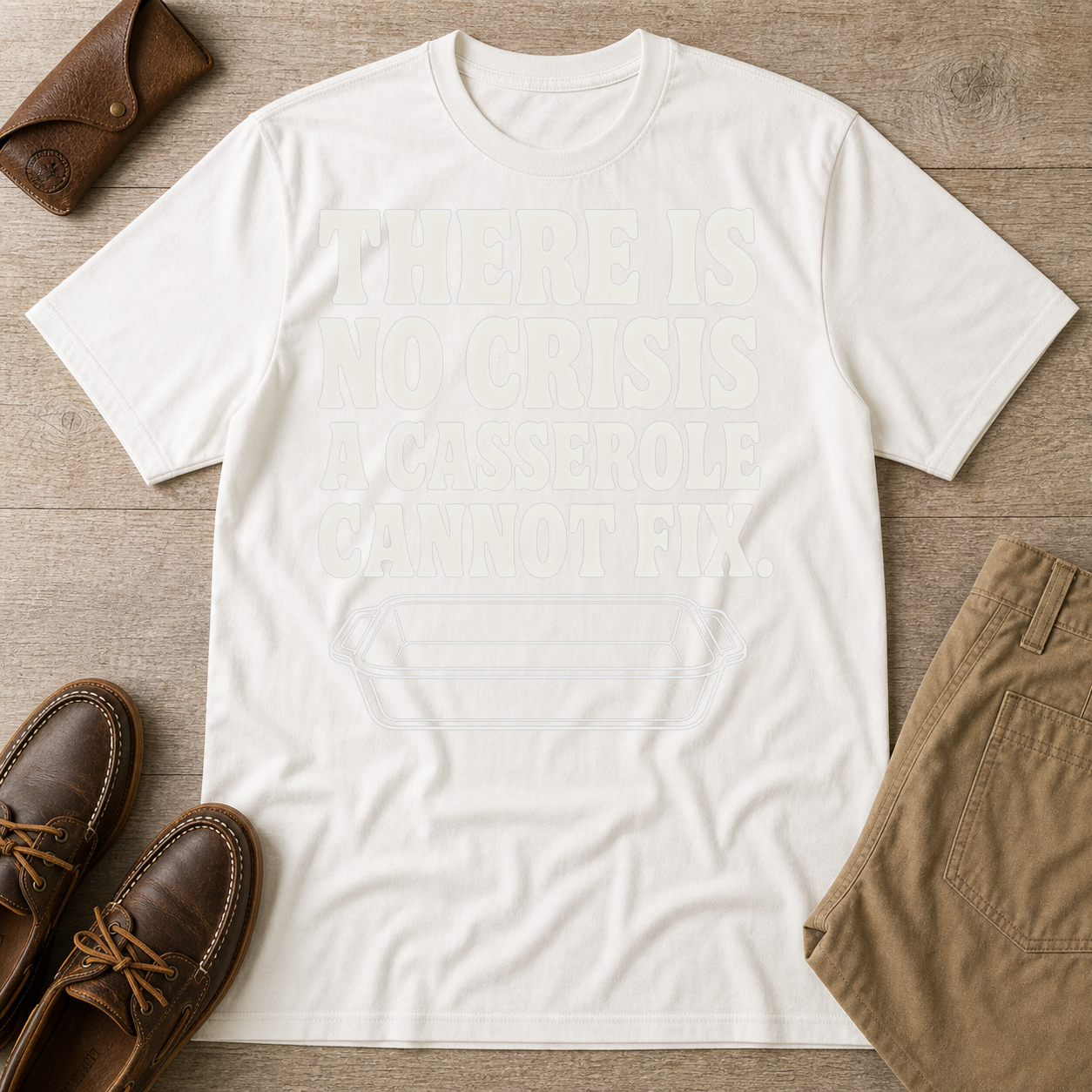 White custom flatlay mockup