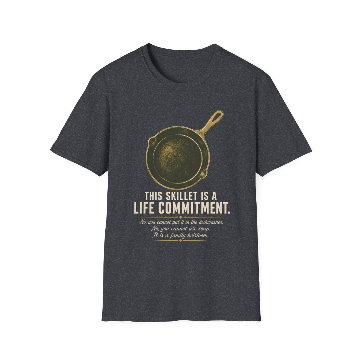 dark heather grey front mockup