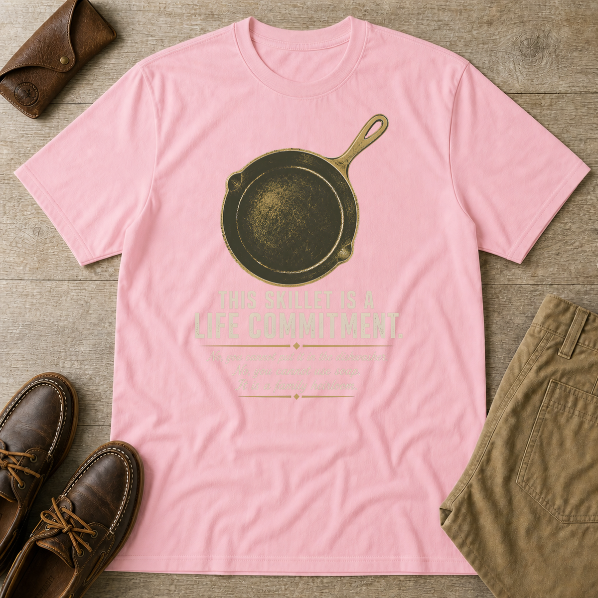 Light Pink custom flatlay mockup